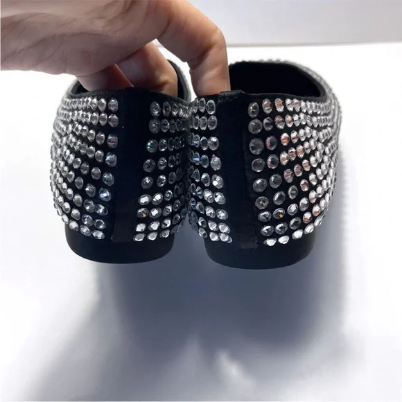 STEVE MADDEN Delphine Rhinestone Square
Toe Ballet Flat - Picture 8 of 11